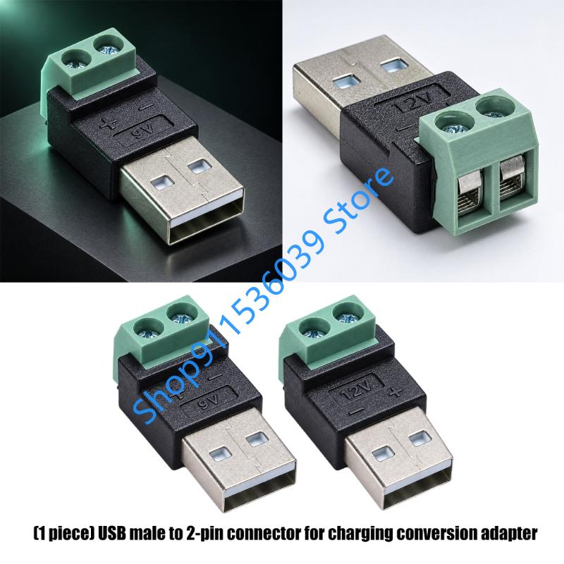 Screw Terminal Block - 9V 12V USB 2.0 Type A