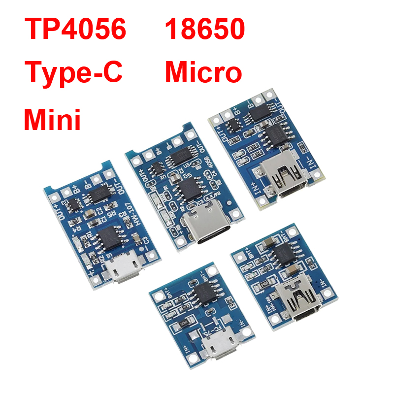 1/5PCS 5V 1A Micro/Type-c/Mini - Tp4056 Module recension och pris