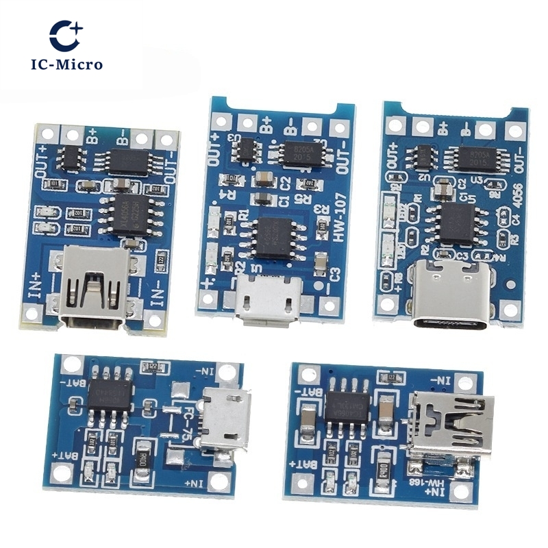 1/5PCS 5V 1A Micro/Type-c/Mini - Tp4056 Module recension och pris