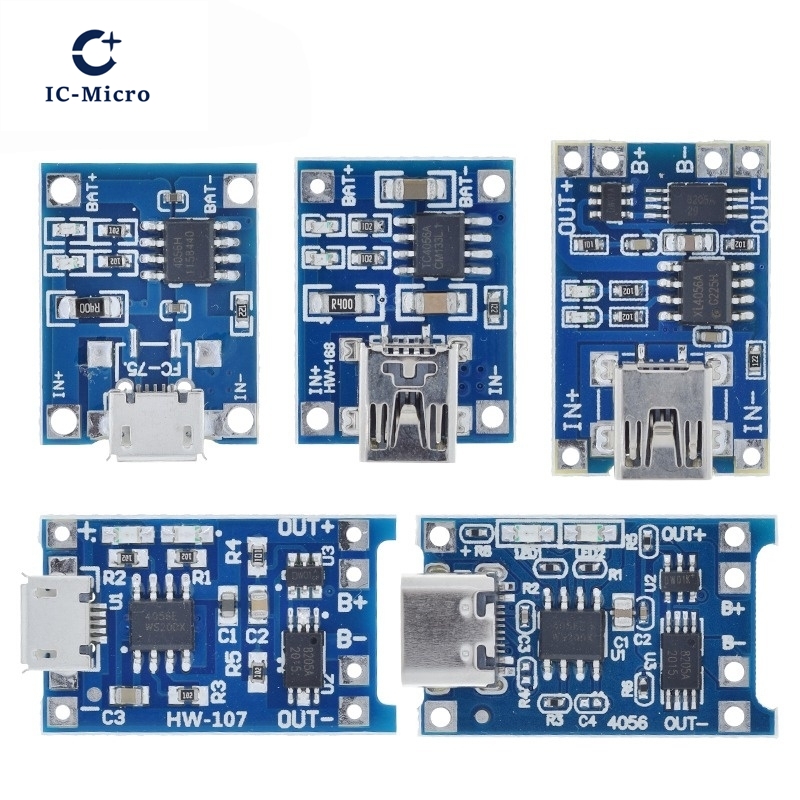 1/5PCS 5V 1A Micro/Type-c/Mini - Tp4056 Module recension och pris