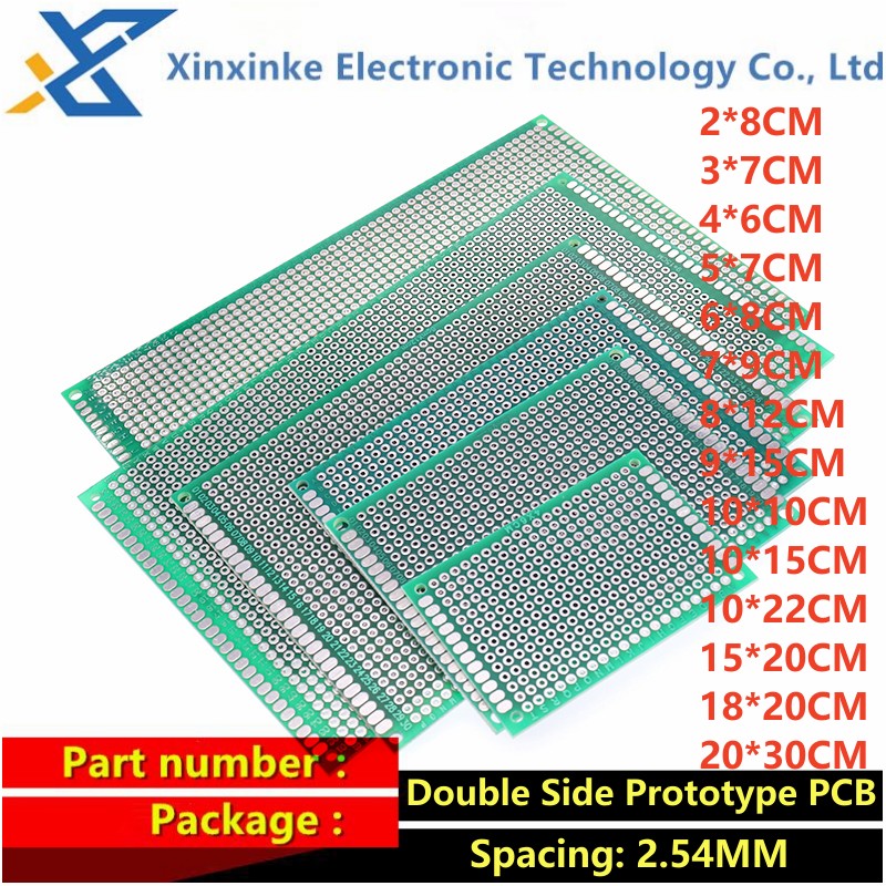 5PCS 2.54MM 7*9CM 3cm*7cm 5x7  - Pcb Prototyping Board recension och pris