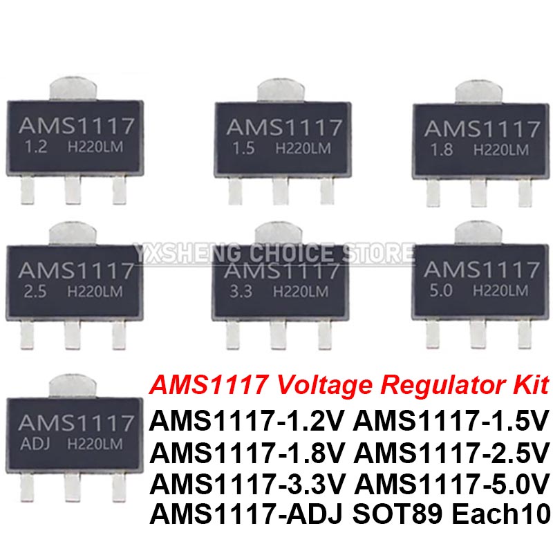 70PCS = 7Kinds *10PCS AMS1117  - Ams1117 Module recension och pris