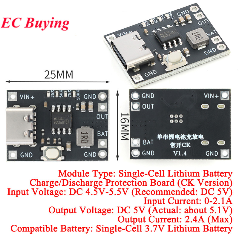 20Pcs/1pc MH-CD42 DC 5V 2A Mob - Li Ion Charger Module recension och pris