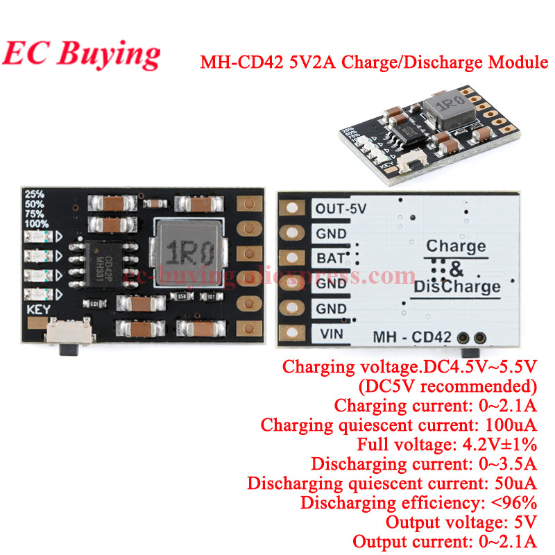 20Pcs/1pc MH-CD42 DC 5V 2A Mob - Li Ion Charger Module recension och pris
