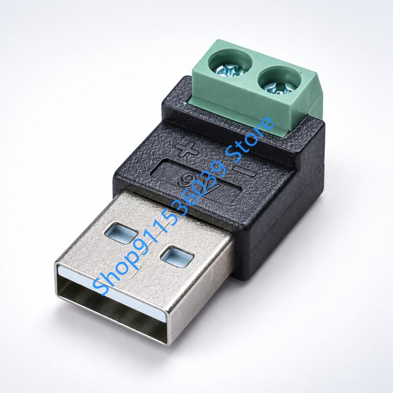 9V 12V USB 2.0 Type A Male to  - Screw Terminal Block recension och pris