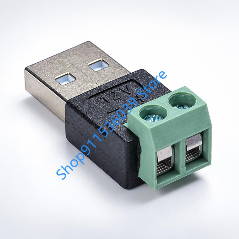 9V 12V USB 2.0 Type A Male to  - Screw Terminal Block recension och pris