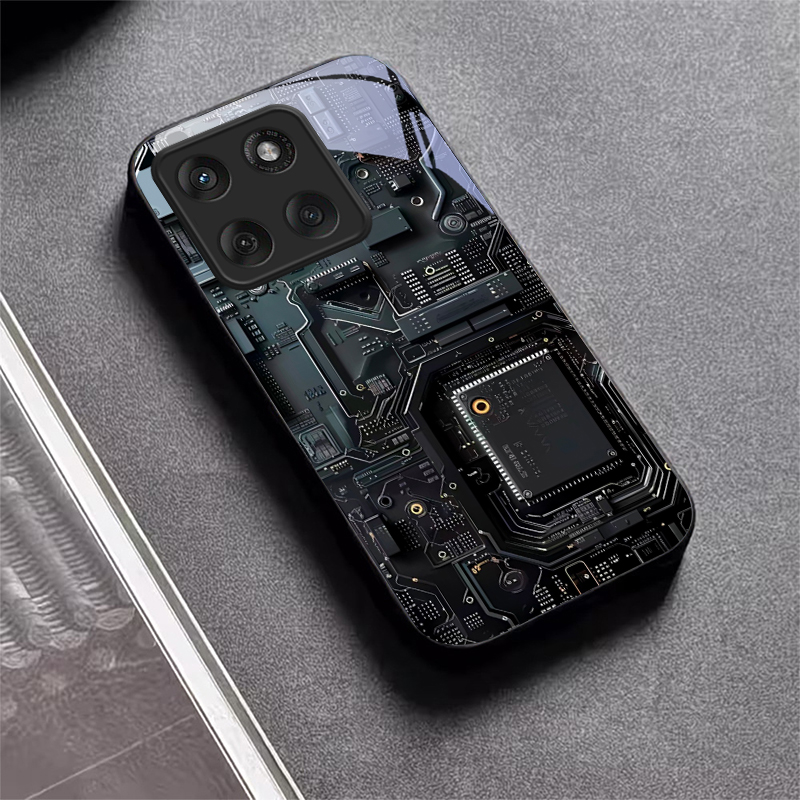 Circuit Board Art Black Glass  - Proto Board recension och pris