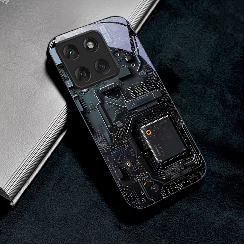 Circuit Board Art Black Glass  - Proto Board recension och pris