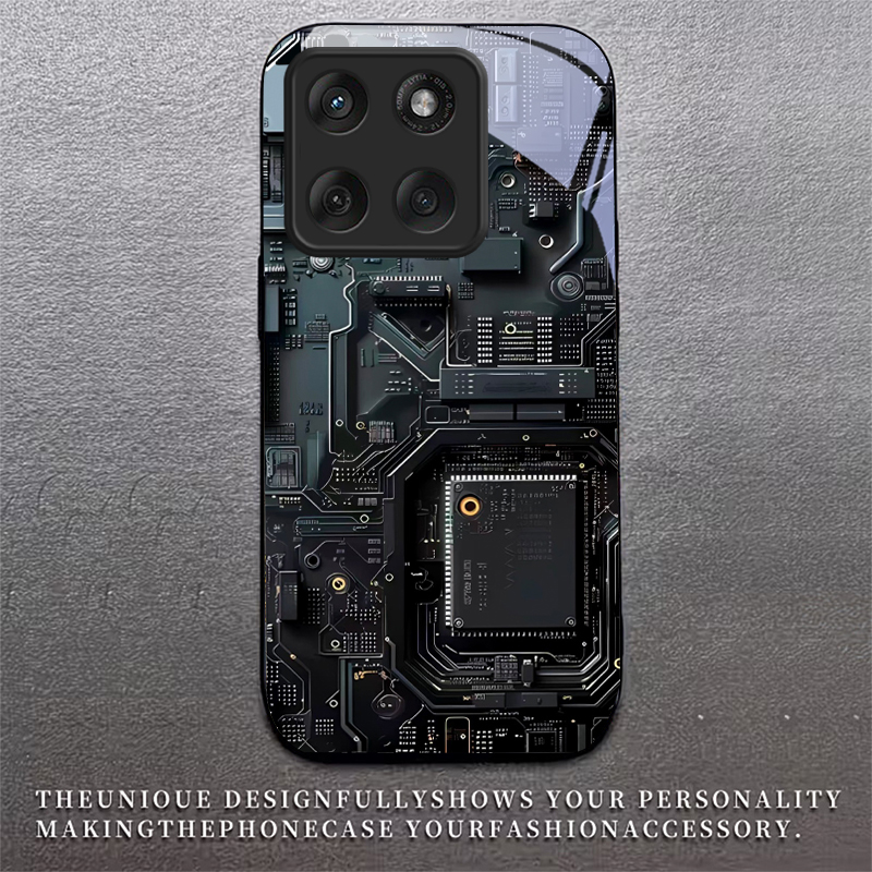 Circuit Board Art Black Glass  - Proto Board recension och pris
