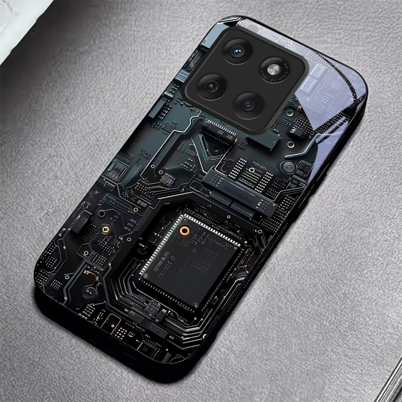 Circuit Board Art Black Glass  - Proto Board recension och pris