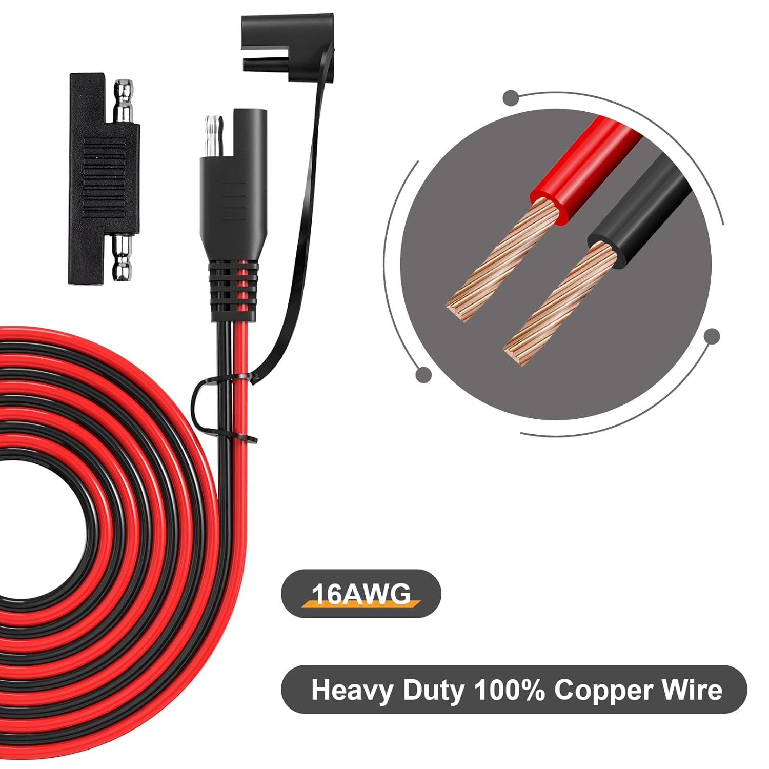 JMUYTOP 16AWG SAE Extension Ca - Ipex Connector recension och pris