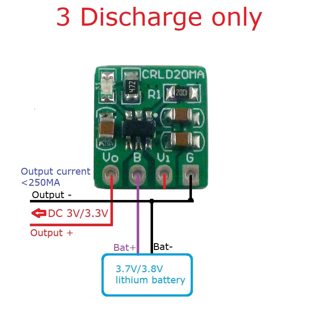 5X CRLD20MA Mini 2 in 1 3.7V 3 - Li Ion Charger Module recension och pris