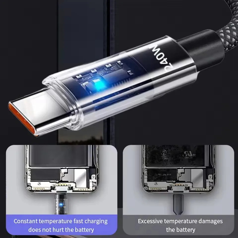 240W Nylon USB Type C Super Fa - Usb C Cable recension och pris