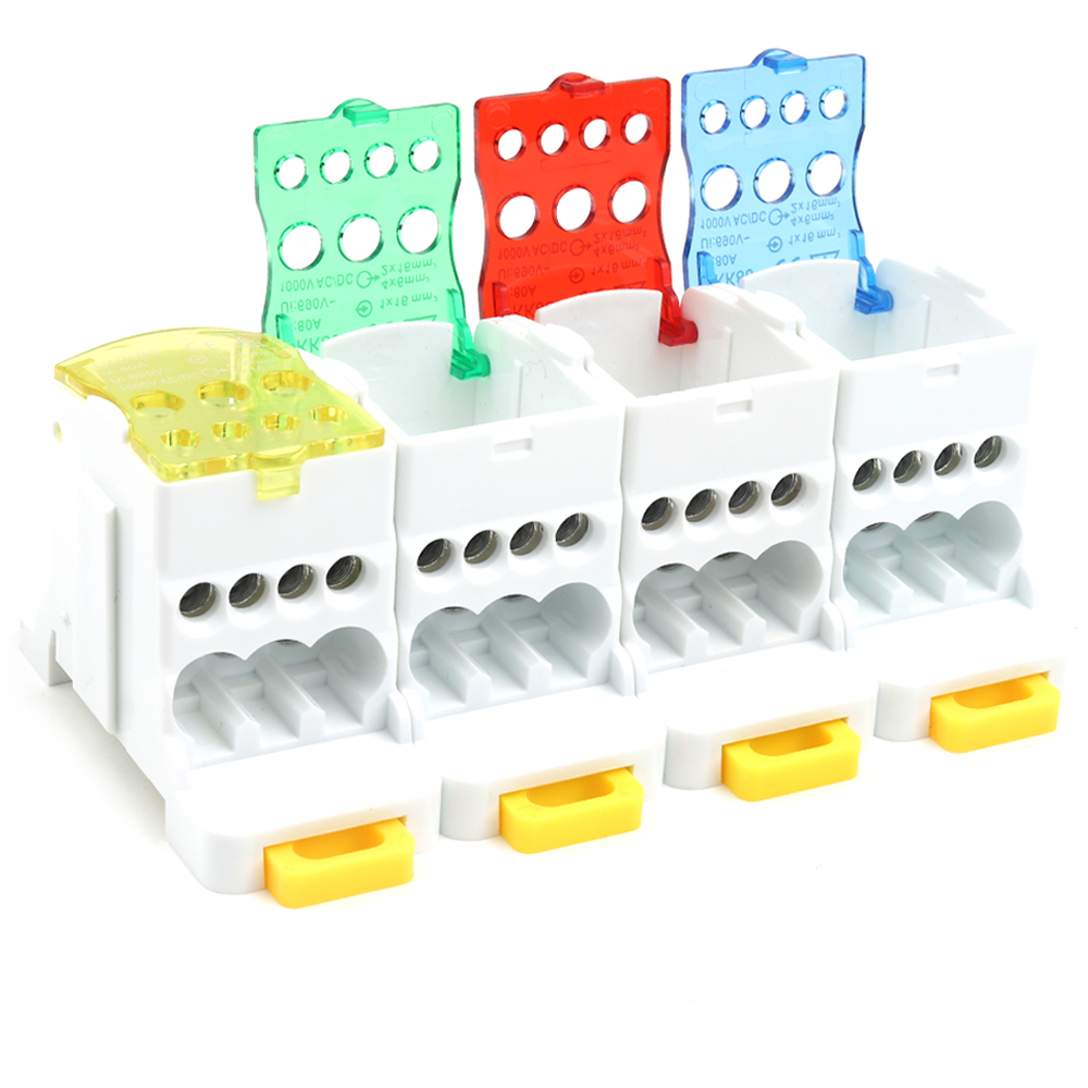 1 in 6 out Rail Type Quick Wir - Screw Terminal Block recension och pris