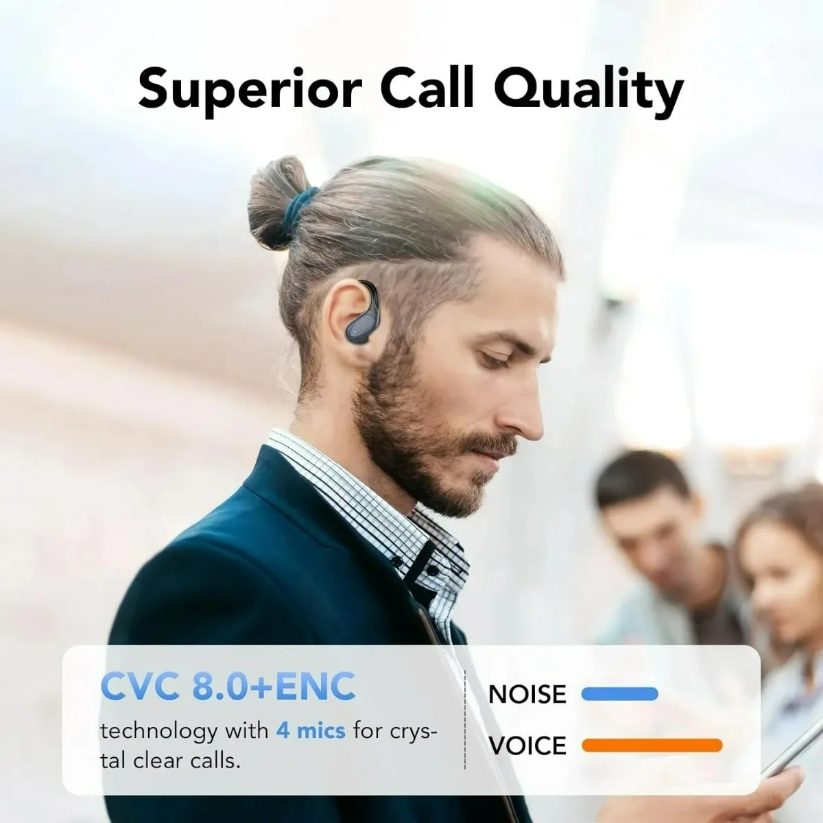 2027 New QCY Wireless Earbuds  - Usb C Cable recension och pris